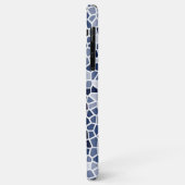 Coques Case-Mate iPhone Motif cool en verre teint bleu (Dos/Gauche)