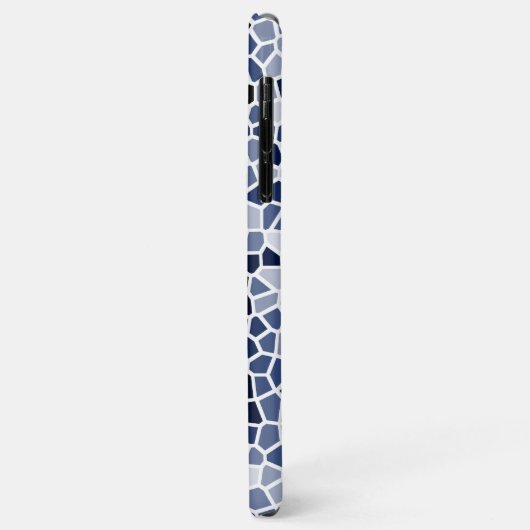 Coques Case-Mate iPhone Motif cool en verre teint bleu (Dos/Gauche)