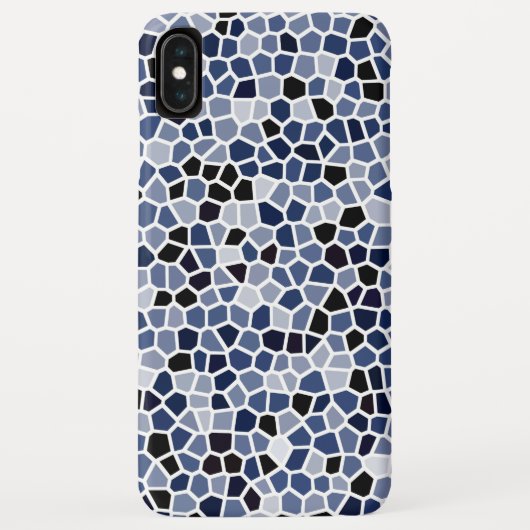Coques Case-Mate iPhone Motif cool en verre teint bleu (Dos)