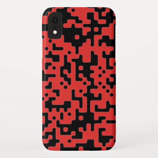 Coques Case-Mate iPhone Motif Cool rouge et noir chic (Dos)