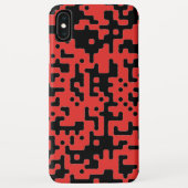 Coques Case-Mate iPhone Motif Cool rouge et noir chic (Dos)