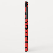 Coques Case-Mate iPhone Motif Cool rouge et noir chic (Dos/Gauche)