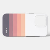Coques Case-Mate iPhone Motif Coque-Mate de corail rayé (Verso (horizontal))