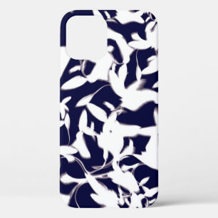Case-Mate iPhone Case Motif couleur marine et blanc réalisé avec plante