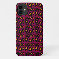 Motif couleur vin plus noir pêche rouge design