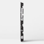 Coques Case-Mate iPhone Motif crâne avec armes : Arrière - plan foncé. (Verso / Gauche)