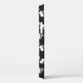 Coques Case-Mate iPhone Motif crâne avec armes : Arrière - plan foncé. (Verso / Droite)