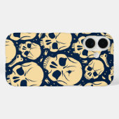 Coques Case-Mate iPhone Motif Crâne Sombre  (Verso (horizontal))