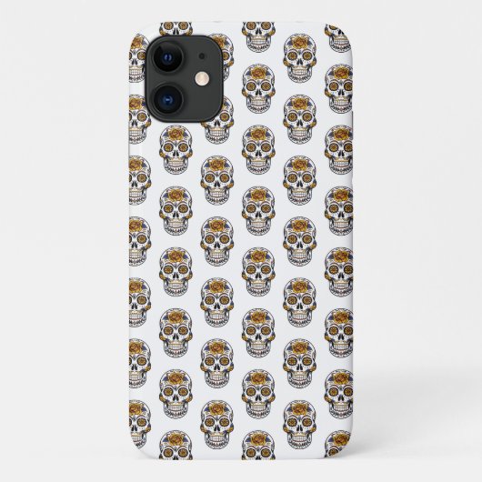Coques Case-Mate iPhone Motif Crânes Floraux  (Dos)
