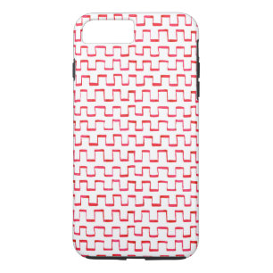 Coques Pour iPhone Motif crénelé Gouache rouge