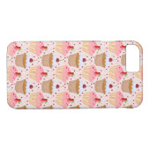 Coques Case-Mate iPhone Motif Cupcake rose (Dos (Horizontal))