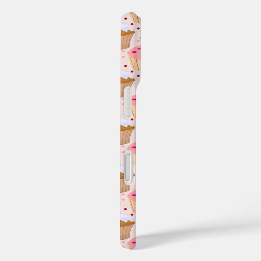 Coques Case-Mate iPhone Motif Cupcake rose (Verso / Droite)