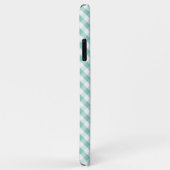 Coques Case-Mate iPhone Motif Cute Pastel Mint En vichy (Dos/Droite)