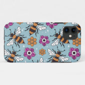 Coques Case-Mate iPhone Motif d'abeilles à miel douces (Dos (Horizontal))
