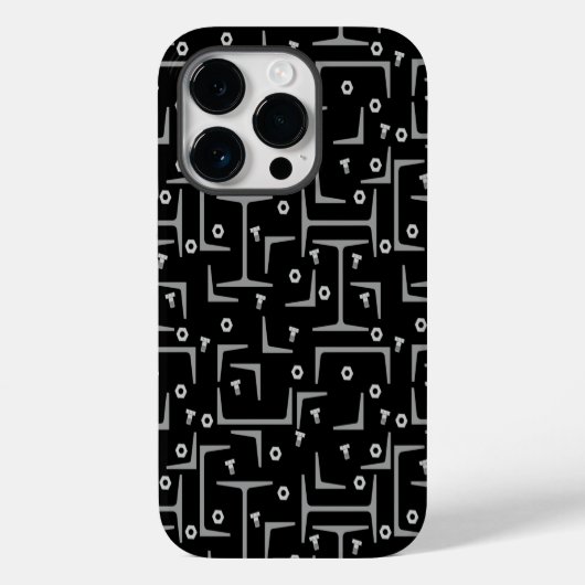 Coques Case-Mate iPhone Motif d'acier de construction (Verso)
