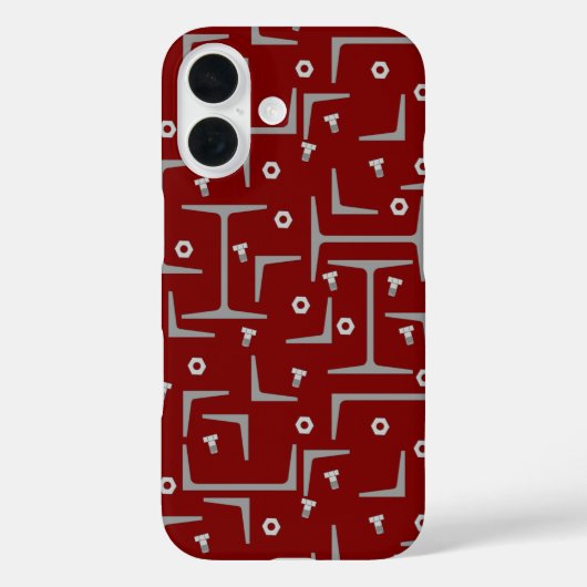 Coques Case-Mate iPhone Motif d'acier structurel (Verso)