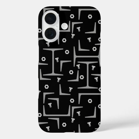Coques Case-Mate iPhone Motif d'acier structurel (Verso)