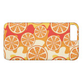 Coques Case-Mate iPhone Motif d'agrumes oranges rétro (Dos (Horizontal))