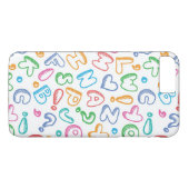 Coques Case-Mate iPhone motif d'alphabet (Dos (Horizontal))