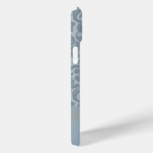 Coques Case-Mate iPhone Motif Damas avec Monogramme - bleu (Verso / Droite)