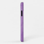 Coques Case-Mate iPhone Motif Damas, Damas Violet, Votre Nom (Dos/Droite)