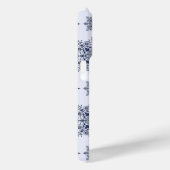 Coques Case-Mate iPhone Motif Damas de flocon bleu (Verso / Droite)
