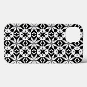 Coques Case-Mate iPhone Motif Damas noir et blanc (Verso (horizontal))