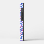Coques Case-Mate iPhone motif damassé floral bleu (Verso / Gauche)