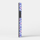 Coques Case-Mate iPhone motif damassé floral bleu (Verso / Droite)