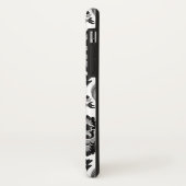 Coques Case-Mate iPhone Motif Damassé Rococo Gris Noir Blanc (Dos/Gauche)