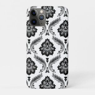 Case-Mate iPhone Case Motif Damassé Rococo Gris Noir Blanc