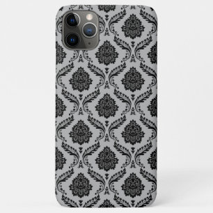 Case-Mate iPhone Case Motif Damassé Rococo Noir sur Gris