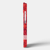 Coques Case-Mate iPhone Motif damassé rouge (Verso / Gauche)