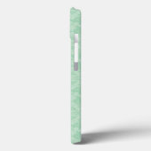 Coques Case-Mate iPhone Motif damassé vert (Verso / Gauche)