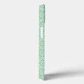 Coques Case-Mate iPhone Motif damassé vert (Verso / Droite)