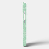 Coques Case-Mate iPhone Motif damassé vert (Verso / Gauche)