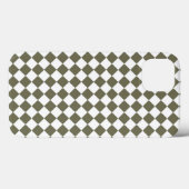 Coques Case-Mate iPhone Motif damier vert mousse (Verso (horizontal))