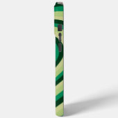 Coques Case-Mate iPhone Motif d'amour du coeur hypnotique vert (Verso / Gauche)