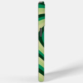 Coques Case-Mate iPhone Motif d'amour du coeur hypnotique vert (Verso / Droite)