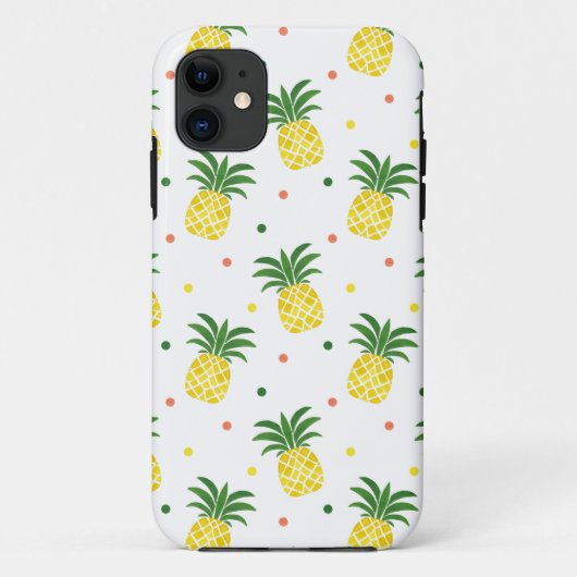 Coques Case-Mate iPhone motif d'ananas aquarelle (Dos)