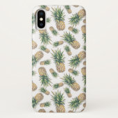 Coques Case-Mate iPhone Motif d'ananas d'aquarelle (Dos)
