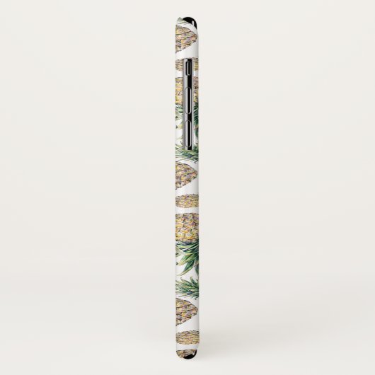 Coques Case-Mate iPhone Motif d'ananas d'aquarelle (Dos/Gauche)