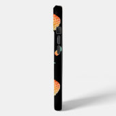 Coques Case-Mate iPhone Motif d'ananas en or sur noir | Personnalisé (Verso / Gauche)