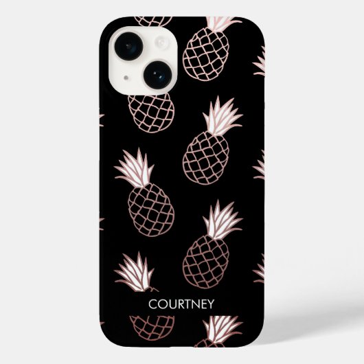 Coques Case-Mate iPhone Motif d'ananas mignon (Verso)