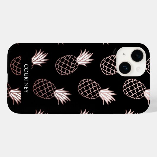 Coques Case-Mate iPhone Motif d'ananas mignon (Verso (horizontal))