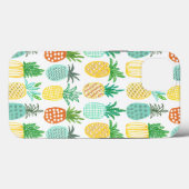 Coques Case-Mate iPhone Motif d'ananas moderne vert jaune tropical (Verso (horizontal))
