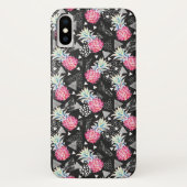 Coques Case-Mate iPhone Motif d'ananas triangulaire texturé (Dos)