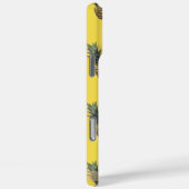 Coques Case-Mate iPhone Motif d'ananas tropical Jaune Personnalisé (Verso / Droite)