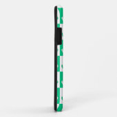 Coques Case-Mate iPhone motif d'Ancre À damiers navire - Vert océan (Dos/Droite)