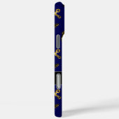 Coques Case-Mate iPhone Motif d'ancre avec faux éclats dorés Monogramme ma (Verso / Droite)